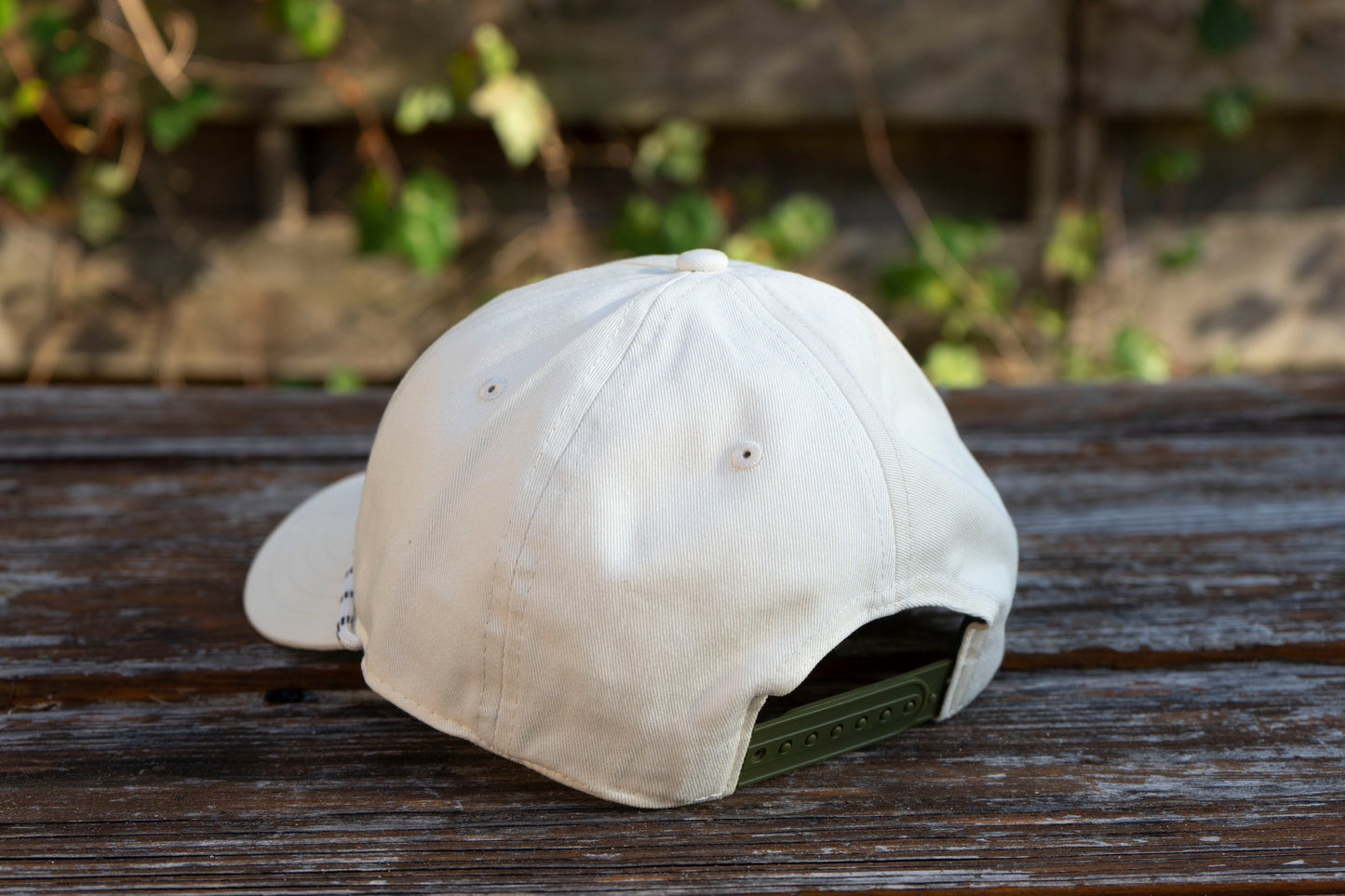 Skunk Ape Rope Hat, Cotton Twill, Cream