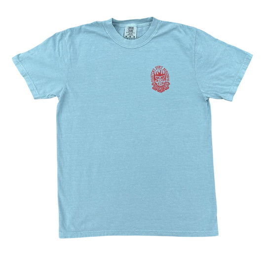 El Luchador Surfista Dusty Blue Tee