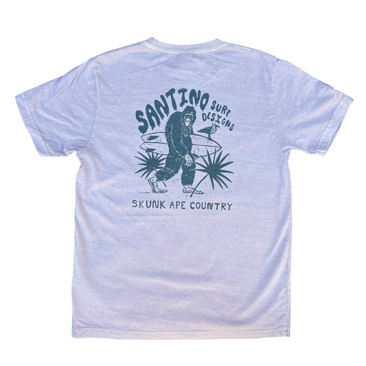 Skunk Ape Tee, Washed Lavender