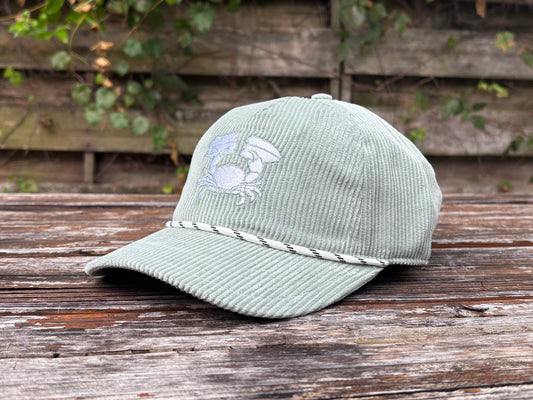 Stone Crab Hat, Sea Foam Corduroy
