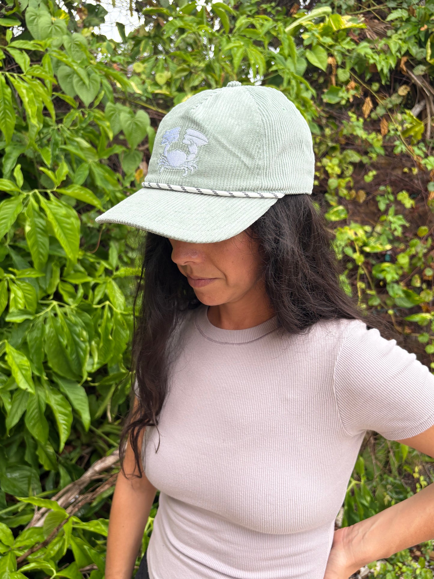 Stone Crab Hat, Sea Foam Corduroy