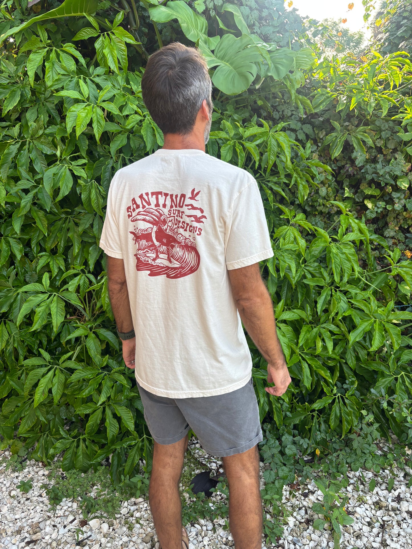El Luchador Surfista Ivory Tee