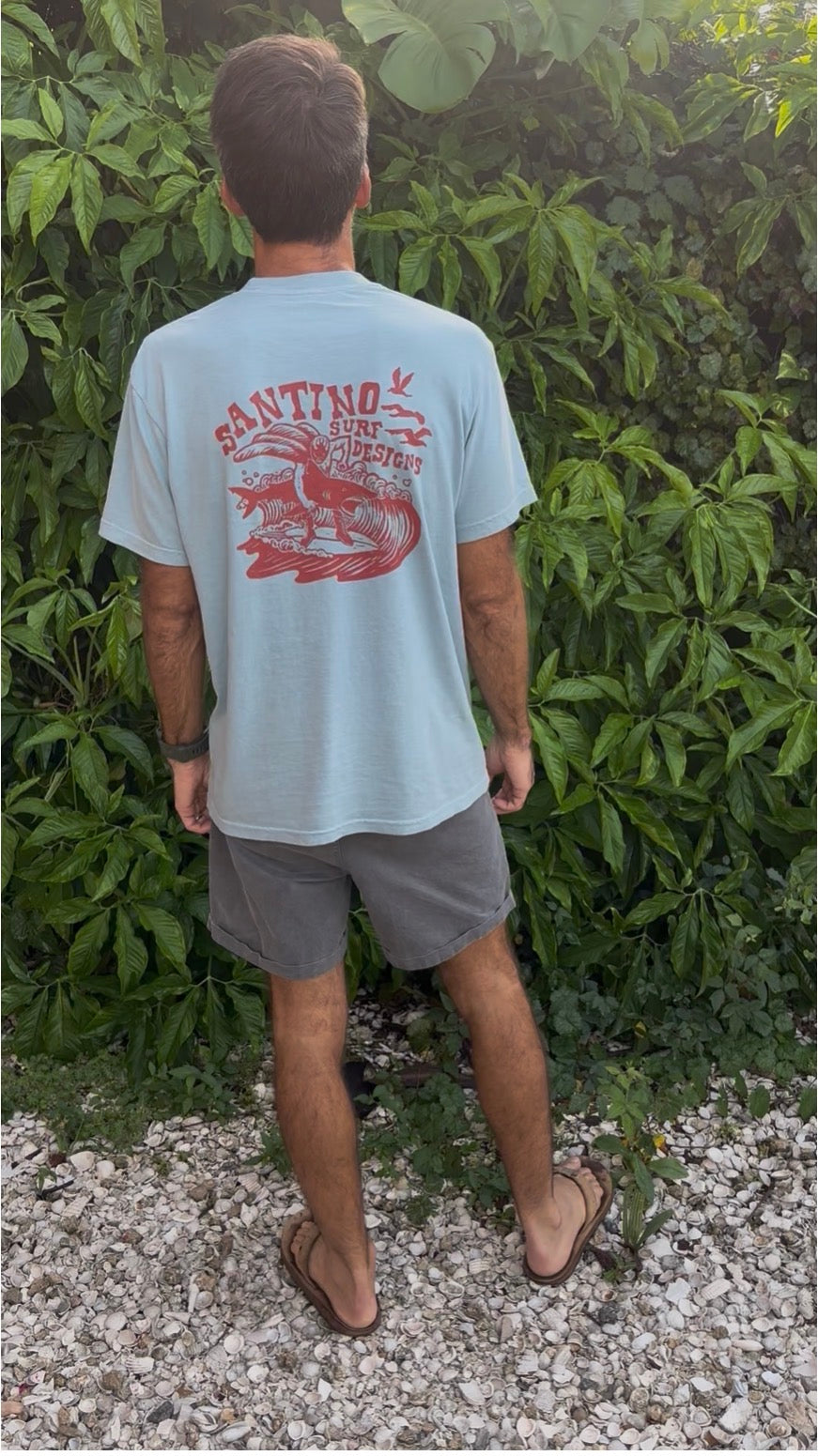 El Luchador Surfista Dusty Blue Tee