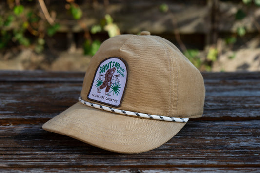 Skunk Ape Hat, Cord, Camel