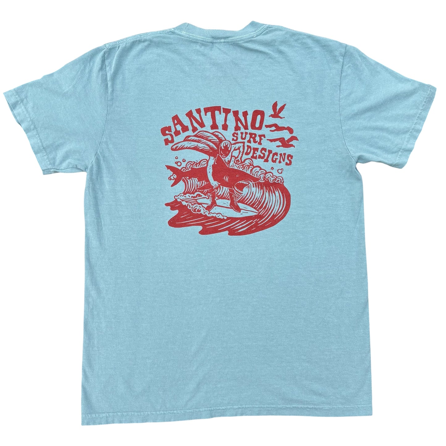 El Luchador Surfista Dusty Blue Tee